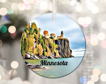 Minnesota Ornament, Anniversary Gift, Souvenir Gift, Travel Gift, Minnesota Gift, Travel Ornament, Housewarming Gift, Gift For Him