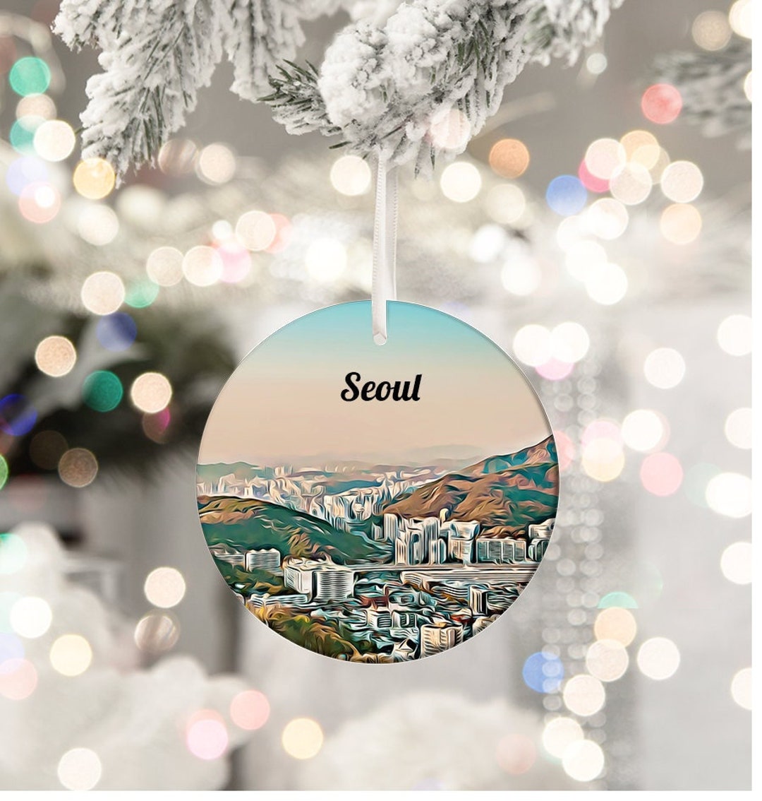 Seoul Ornament Christmas Ornament South Korea Ornament - Etsy