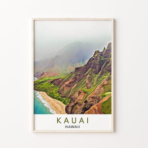 Kauai Print, Hawaii Print, Hawaii Wall Art, Hawaii Poster, Hawaii Art Print, Hawaii Art, Kauai Poster, Kauai Art, Kauai Wall Art, Kauai