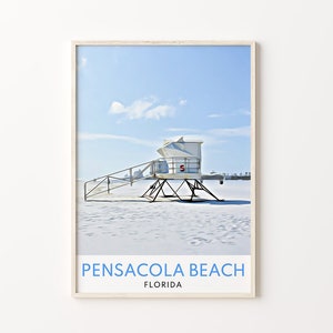 Pensacola Art, Pensacola Print, Pensacola Poster, Pensacola Wall Art, Pensacola Beach Print, Pensacola Beach, Florida Print, Florida