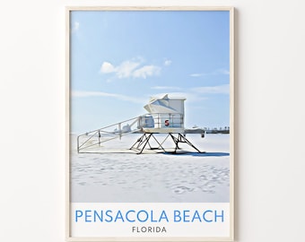 Pensacola Art, Pensacola Print, Pensacola Poster, Pensacola Wall Art, Pensacola Beach Print, Pensacola Beach, Florida Print, Florida