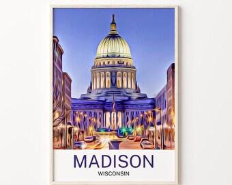 Madison Print, Madison Art, Madison Wall Art, Madison Art Print, Madison Artwork, Madison Poster, Madison Decor, Madison, Travel