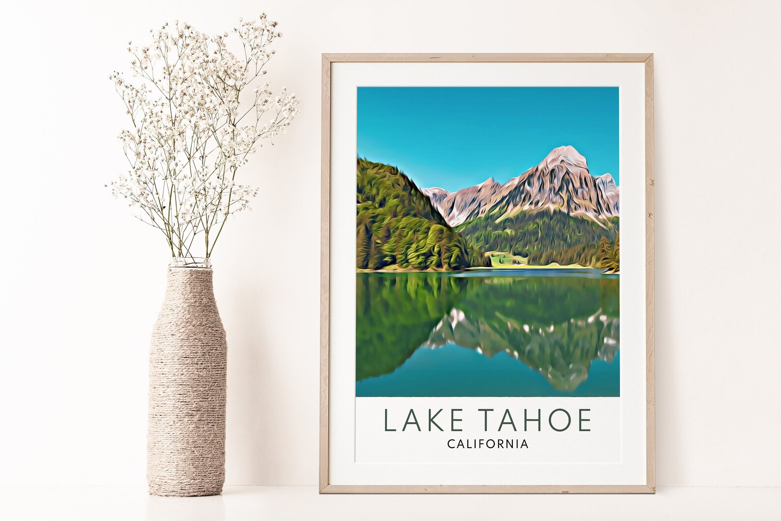 Lake Tahoe Print Lake Tahoe Art Lake Tahoe Wall Art Lake Etsy