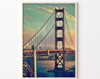 Golden Gate Bridge, San Francisco Art, San Francisco Gift, San Francisco, San Francisco Print, San Francisco Wall Art, San Francisco Poster