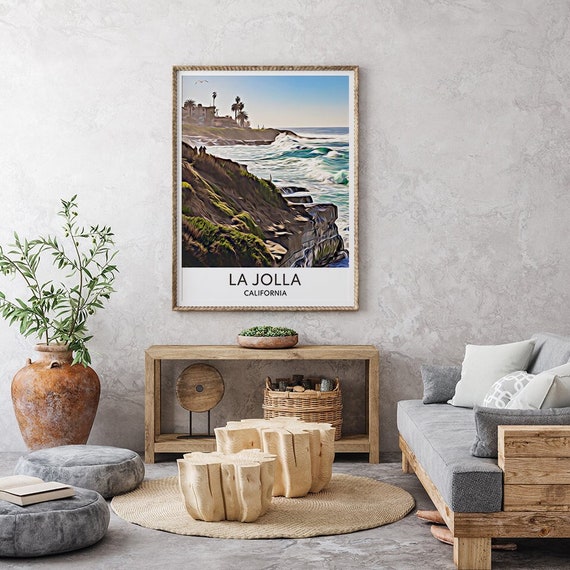 La Jolla Print La Jolla Poster La Jolla Wall Art La Jolla Etsy