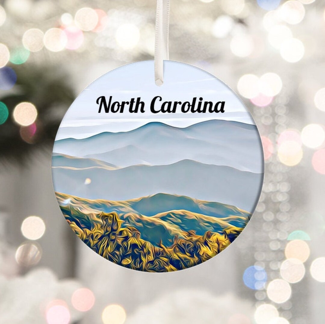 North Carolina Ornament, Souvenir Gift, Travel Gift, Anniversary Gift