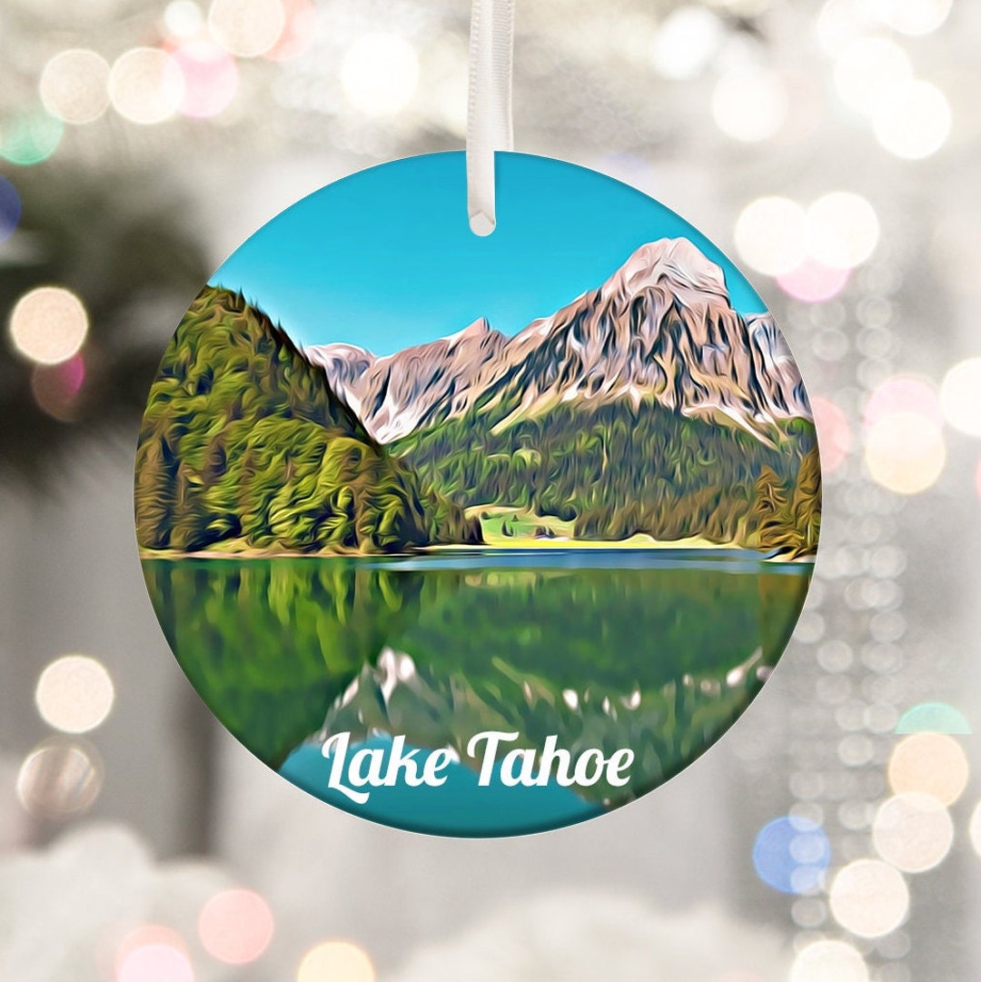 Lake Tahoe Ornament Christmas Ornament Tree Ornament Lake - Etsy