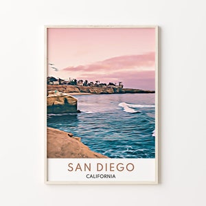 San Diego Print, San Diego Art, San Diego Wall Art, San Diego Art Print, San Diego Poster, San Diego Gift, San Diego, California, Travel