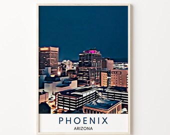 Phoenix Print, Phoenix Poster, Phoenix Art, Phoenix Wall Art, Phoenix Decor, Phoenix Painting, Phoenix Art Print, Phoenix, Arizona Travel