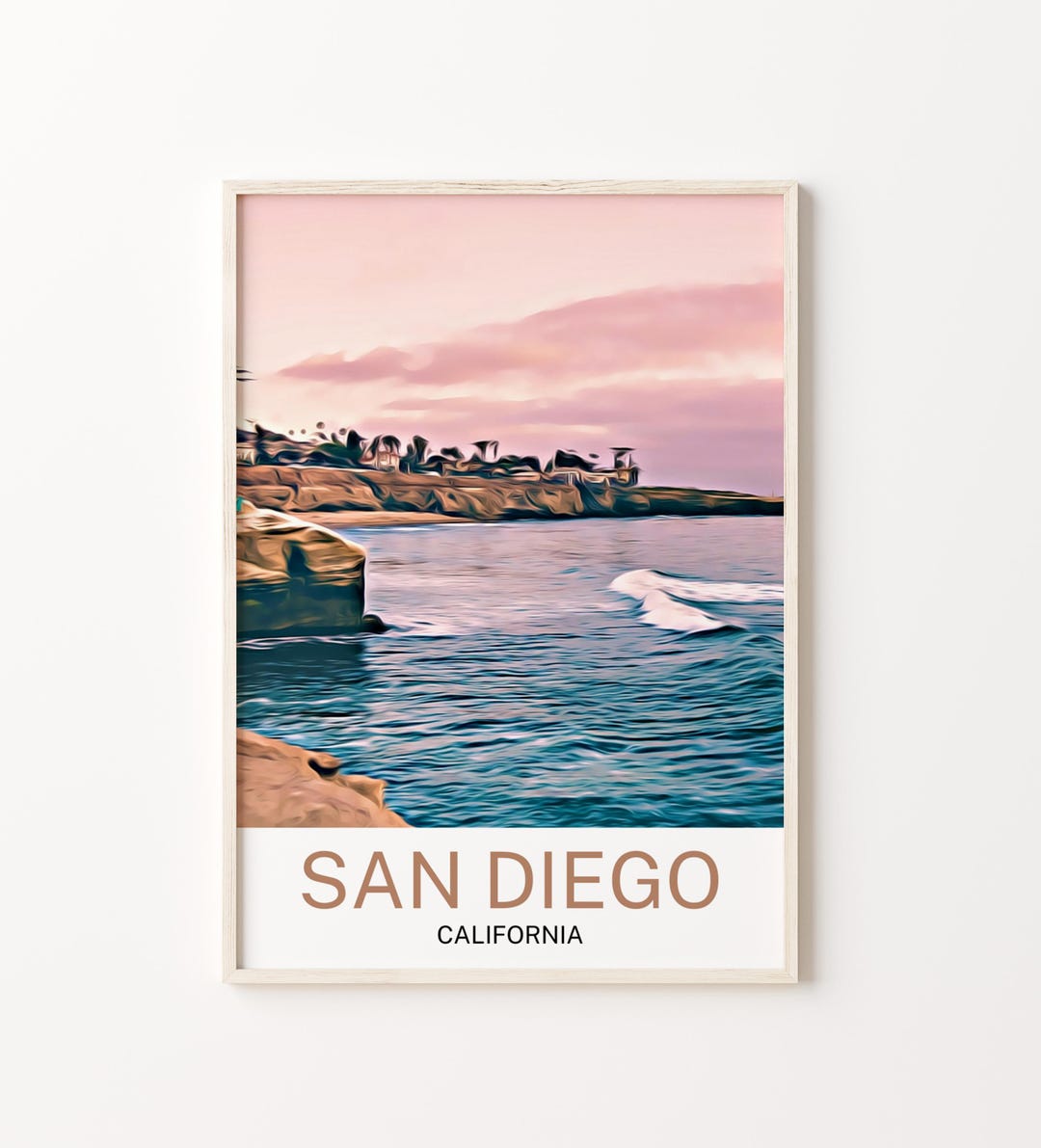San Diego Print, San Diego Art, San Diego Wall Art, San Diego Art Print ...
