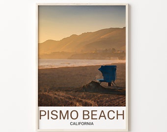 Pismo Beach Print, Pismo Beach Art, Pismo Beach Wall Art, Pismo Beach Art Print, Pismo Beach Artwork, Pismo Beach Poster, Pismo Beach Decor