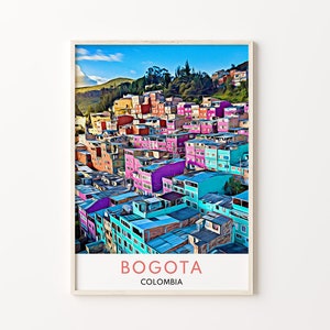 Bogota Print, Bogota Art, Bogota Travel Print, Bogota Wall Art, Bogota Wall Decor, Colombia Print, Colombia Poster, Bogota, Colombia, Travel
