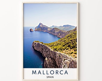 Mallorca Art, Mallorca Print, Spain Print, Spain Art, Mallorca Wall Art, Spain Wall Art, Mallorca Poster, Spain Gift, Mallorca Gift, Travel