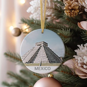 Mexico Travel Ornament, Christmas Gift, Mexico Holiday Souvenir, Christmas Tree Decoration Ornaments, Mexico Keepsake