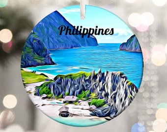 Philippines Ornament, Tree Ornaments, Philippines Christmas, Christmas Ornament, Travel Ornament, Christmas Décor, Holiday Decoration