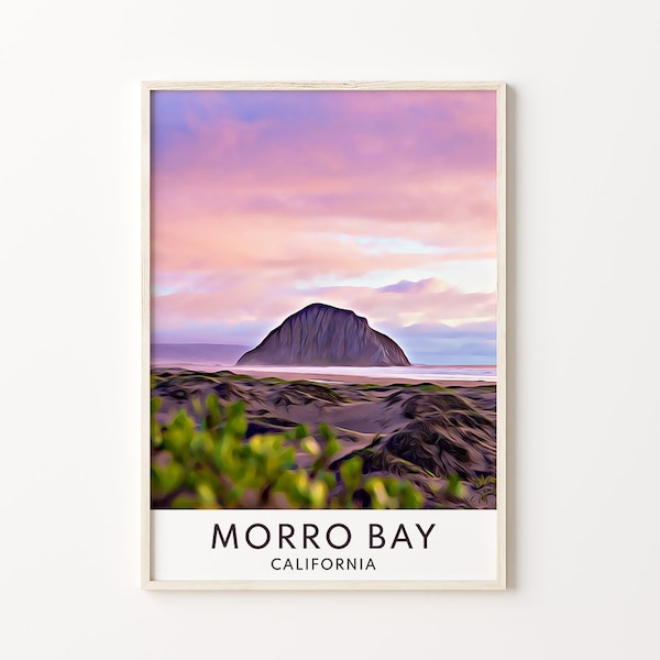 Morro Bay Art, Morro Bay Print, Morro Bay Wall Art, Morro Bay Poster, Morro Rock, Morro Rock Print, Morro Rock Art, Morro Bay, California