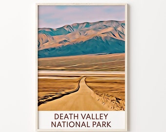 National Park Print, Death Valley National Park, National Park Wall Art, National Park Art, Death Valley Print, National Park Poster, Travel