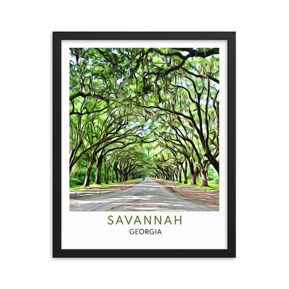 Savannah Print Savannah Wall Art Savannah Art Etsy
