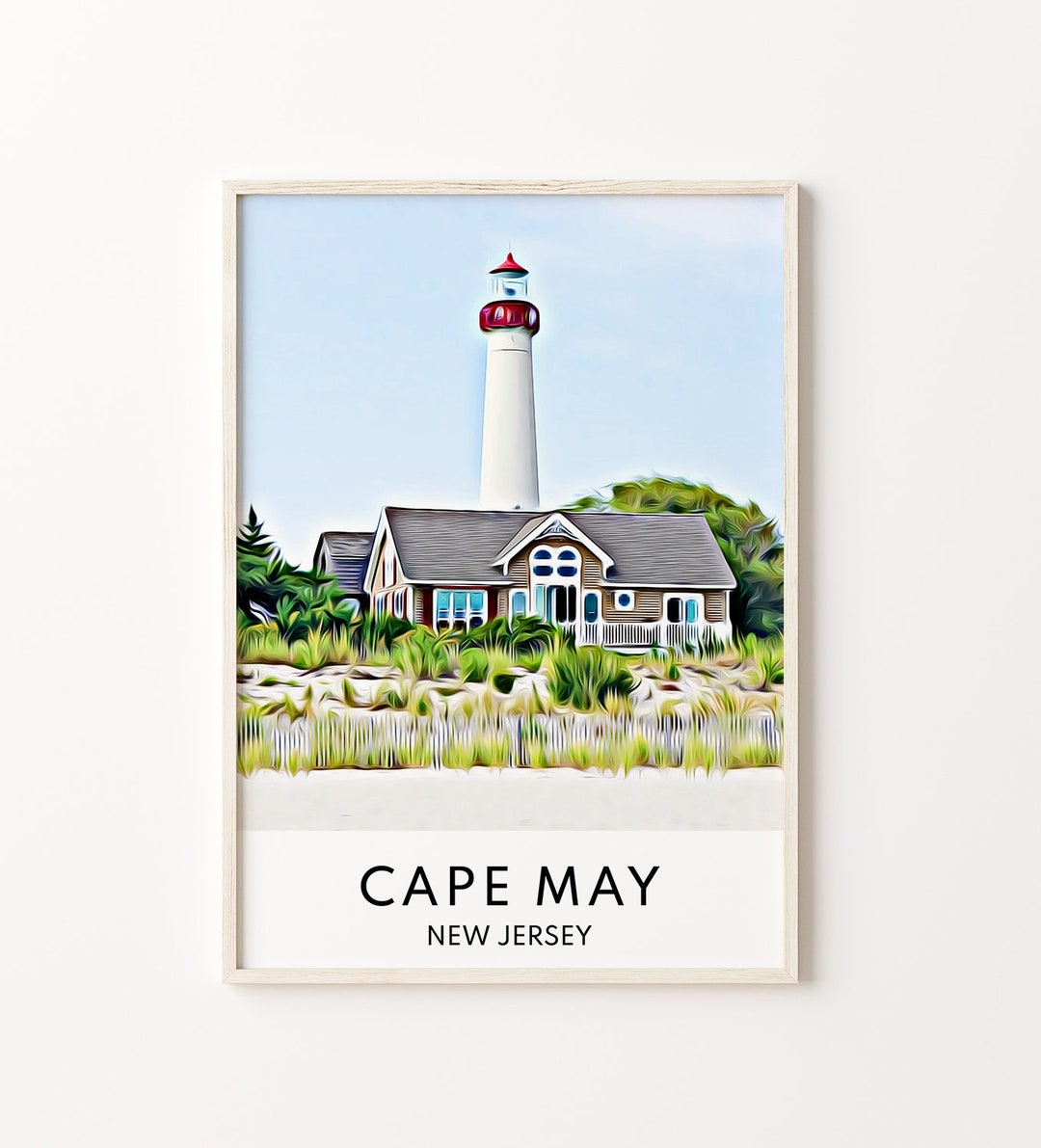 Cape May Print, Cape May Wall Art, Cape May Art, Cape May Poster, Cape