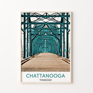 Chattanooga Print, Chattanooga Art, Chattanooga Wall Art, Chattanooga Poster, Chattanooga Souvenir, Chattanooga Artwork, Tennessee Gift