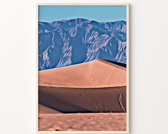 Death Valley Print, National Park, Death Valley Wall Art, Death Valley Art, National Park Print, National Park Poster, National Park Artwork