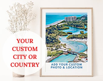 Create Your Own Custom Travel Poster, Travel Print, Travel Wall Art, Travel City Prints, City Wall Art, Country Poster, Country Print