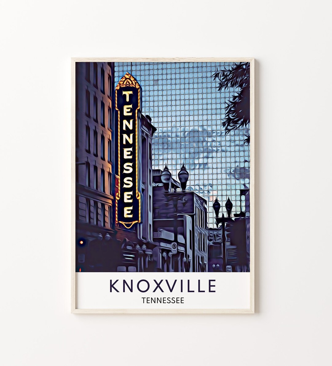 Knoxville Print, Knoxville Art, Knoxville Wall Art, Knoxville Poster