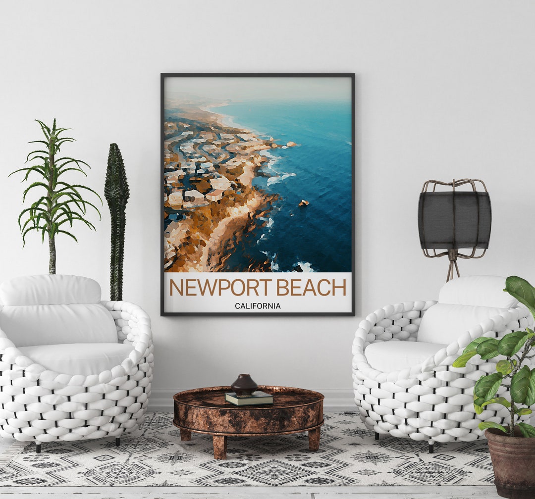 Newport Beach Travel Print, Newport Beach Wall Art, Newport Beach Art ...