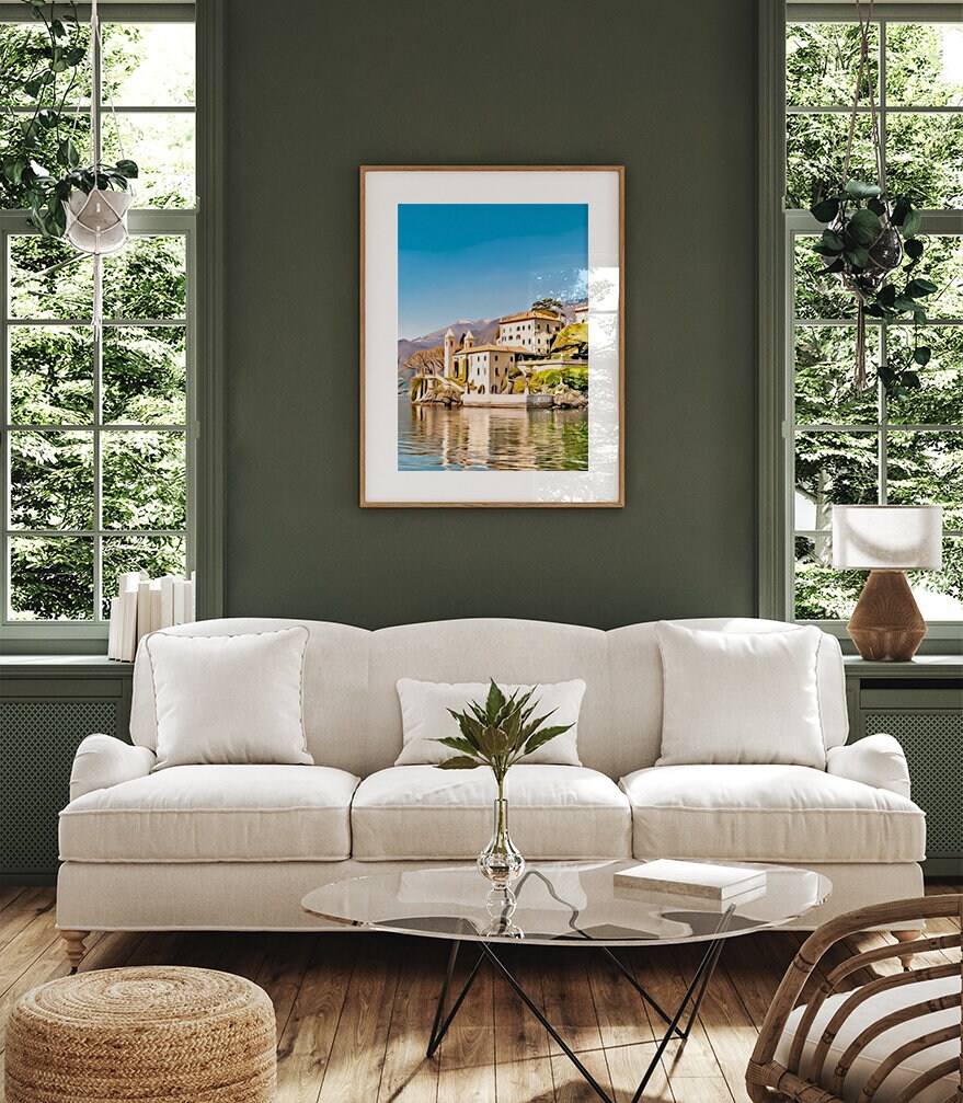 Lake Como Print Lake Como Wall Art Lake Como Poster Lake Etsy