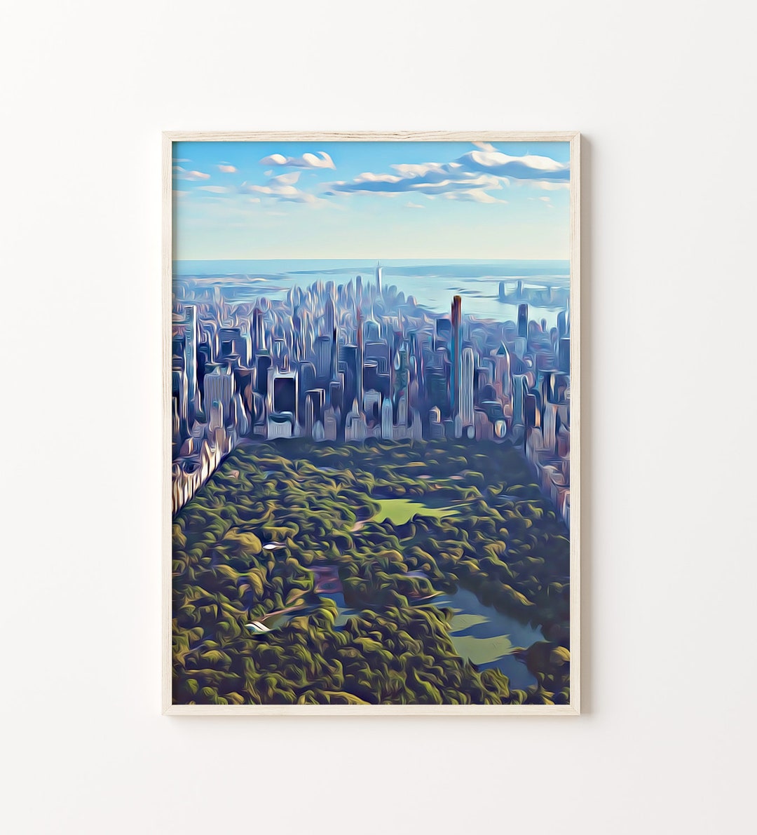 Central Park Print, Central Park Wall Art, Central Park Poster, Central Park Art, Central Park