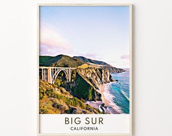 Big Sur Print, Big Sur Wall Art, Big Sur Poster, Big Sur Art, Big Sur Art Print, Big Sur Painting, Big Sur Photo, Big Sur, California