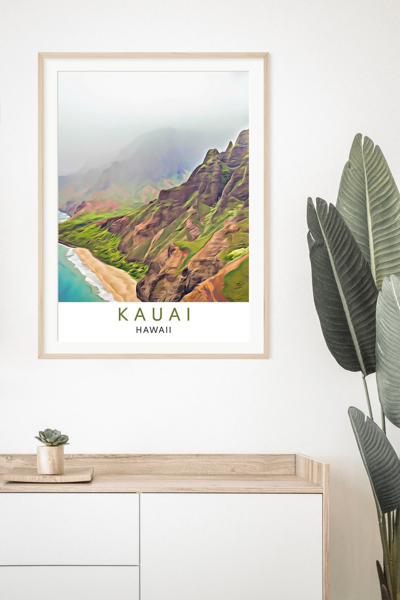 Kauai Art Kauai Print Hawaii Print Hawaii Art Kauai Etsy