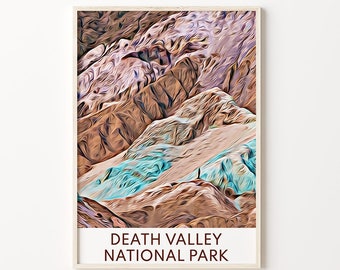 Death Valley Art, National Park Print, Death Valley Print, National Park Art, Death Valley Poster, National Park Poster, National Park Gift