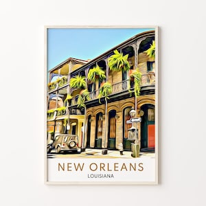 New Orleans, New Orleans Art, Louisiana, New Orleans Wall Art, New Orleans Gift, New Orleans Print, New Orleans Poster, New Orleans Souvenir