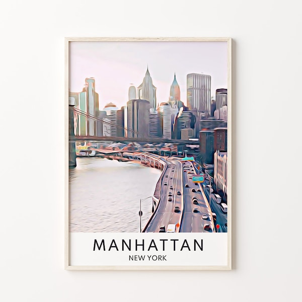 Manhattan Wall Art Etsy