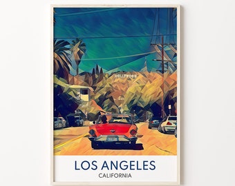 Los Angeles Print, Los Angeles Poster, Los Angeles Art, Los Angeles Wall Art, Los Angeles, LA, LA Poster,  California, City Prints