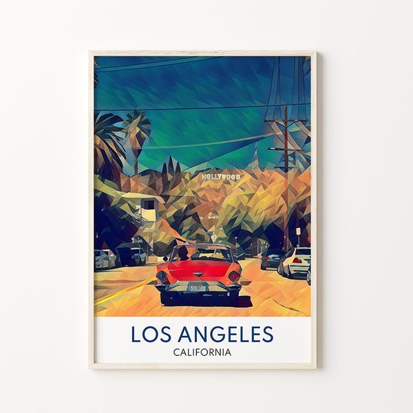 Los Angeles Print, Los Angeles Poster, Los Angeles Art, Los Angeles Wall Art, Los Angeles, LA, LA Poster,  California, City Prints