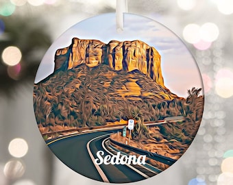 Sedona Ornament, Arizona Ornament, Tree Ornaments, Arizona Christmas, Christmas Ornament, Travel Ornament, Arizona Gift, Arizona, Travel