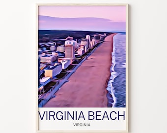 Virginia Beach, Virginia Beach Print, Virginia Beach Wall Art, Virginia Beach Poster, Virginia Beach Wall Decor, Virginia Beach Poster