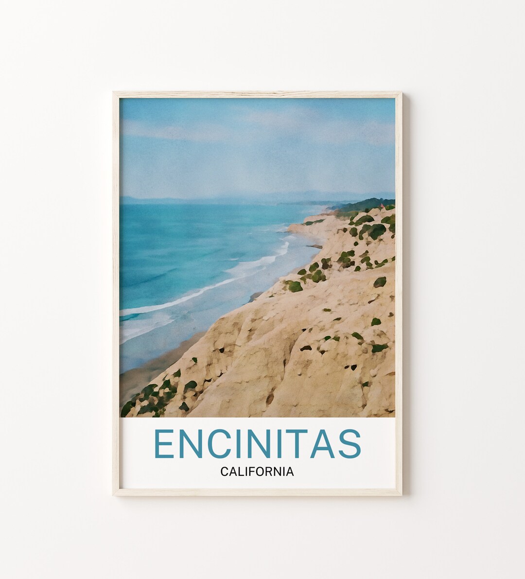 Encinitas, Encinitas Print, Encinitas Wall Art, Encinitas Poster