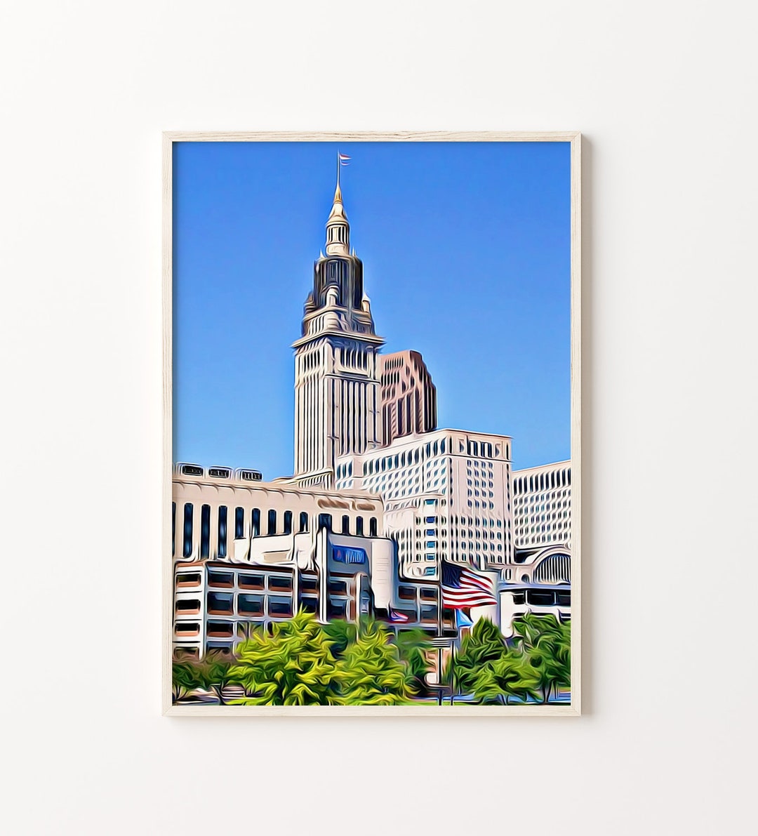 Cleveland Print, Cleveland Wall Art, Cleveland Art, Cleveland Decor