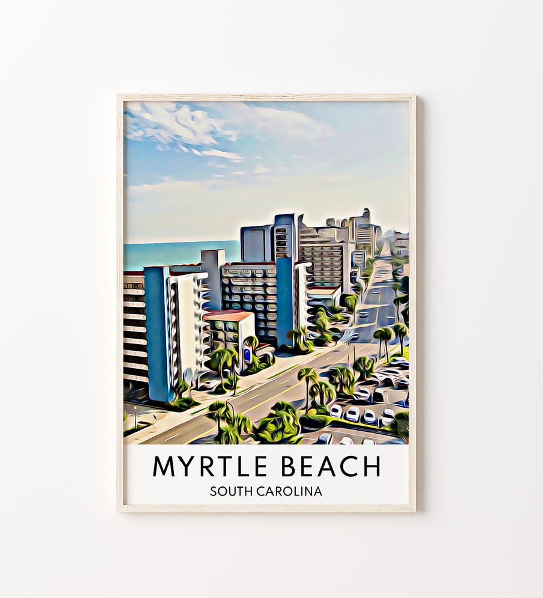 Myrtle Beach Art, Myrtle Beach Print, Myrtle Beach Wall Art, Myrtle Beach Gift, Myrtle Beach