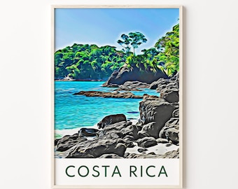 Costa Rica City Prints, Costa Rica City Art Prints, Costa Rica Travel Prints, Costa Rica Wall Art, Costa Rica Print, Costa Rica Art, Travel