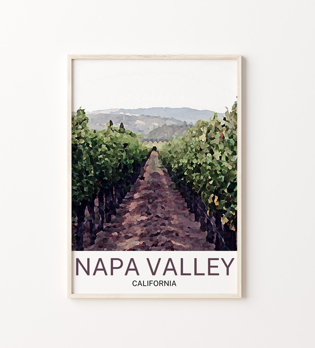 Napa Valley Print, Napa Valley Art, Napa Valley Wall Art, Napa Valley Art Print, Napa Valley