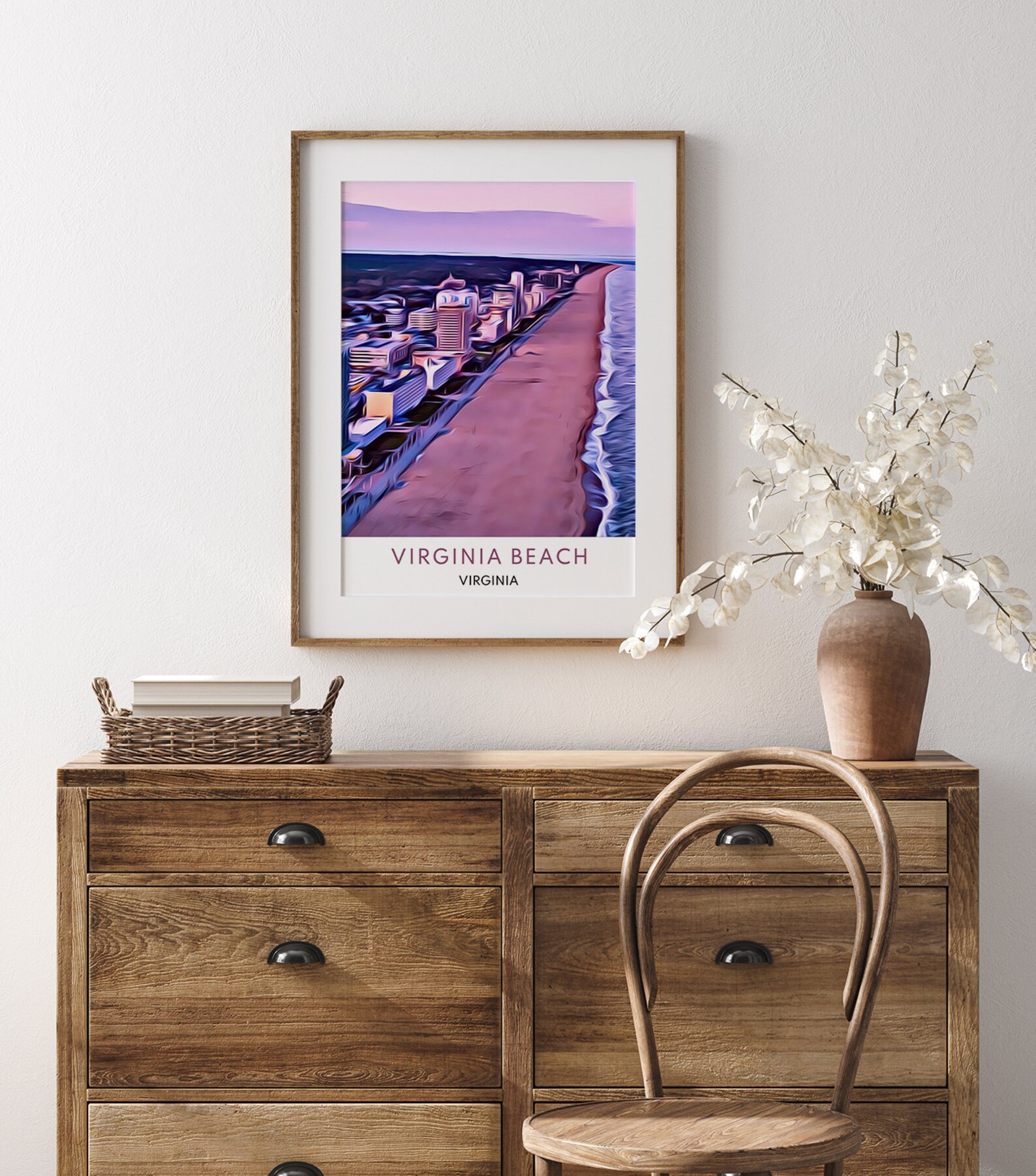 Virginia Beach Print Virginia Beach Wall Art Virginia Beach Etsy