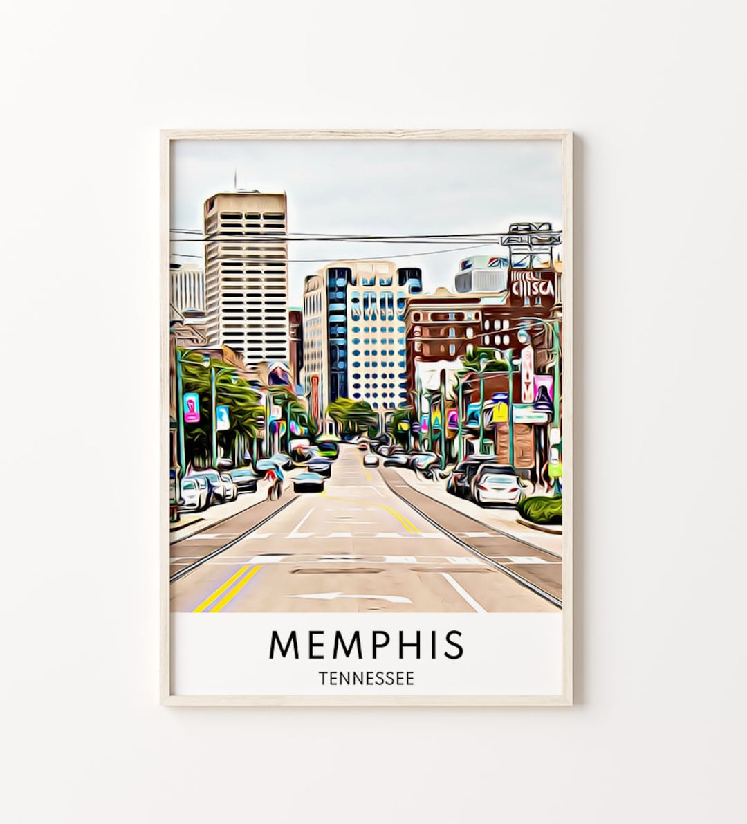 Memphis Print, Memphis Art, Memphis Wall Art, Memphis Poster, Memphis