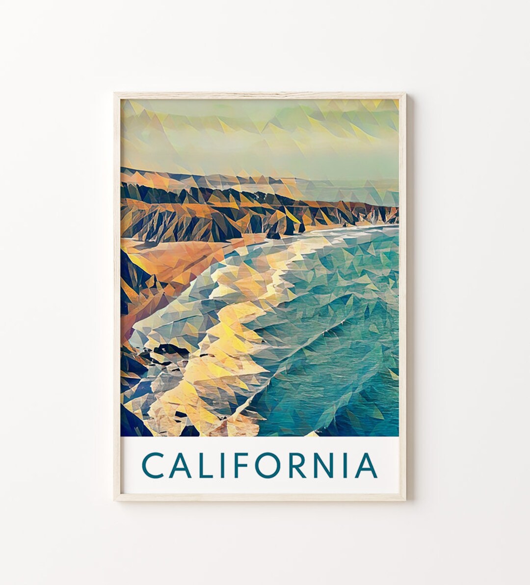 California California Wall Art California Wall Decor Etsy