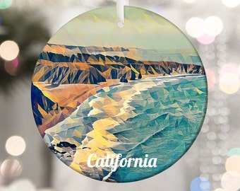 California Ornament, Christmas Ornament, California Christmas, Christmas Gift, Travel Ornament, Housewarming Gift, California, Travel