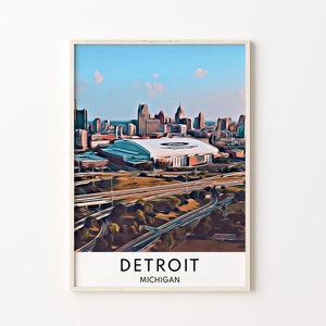Detroit Print, Michigan Print, Detroit Art, Detroit Poster, Detroit Wall Art, Detroit Poster, Detroit Artwork, Michigan Poster, Michigan