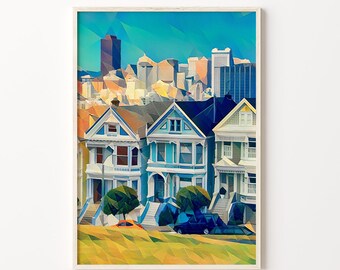 San Francisco, San Francisco Art, San Francisco Print, San Francisco Wall Art, San Francisco Gift, San Francisco Poster, San Francisco Decor